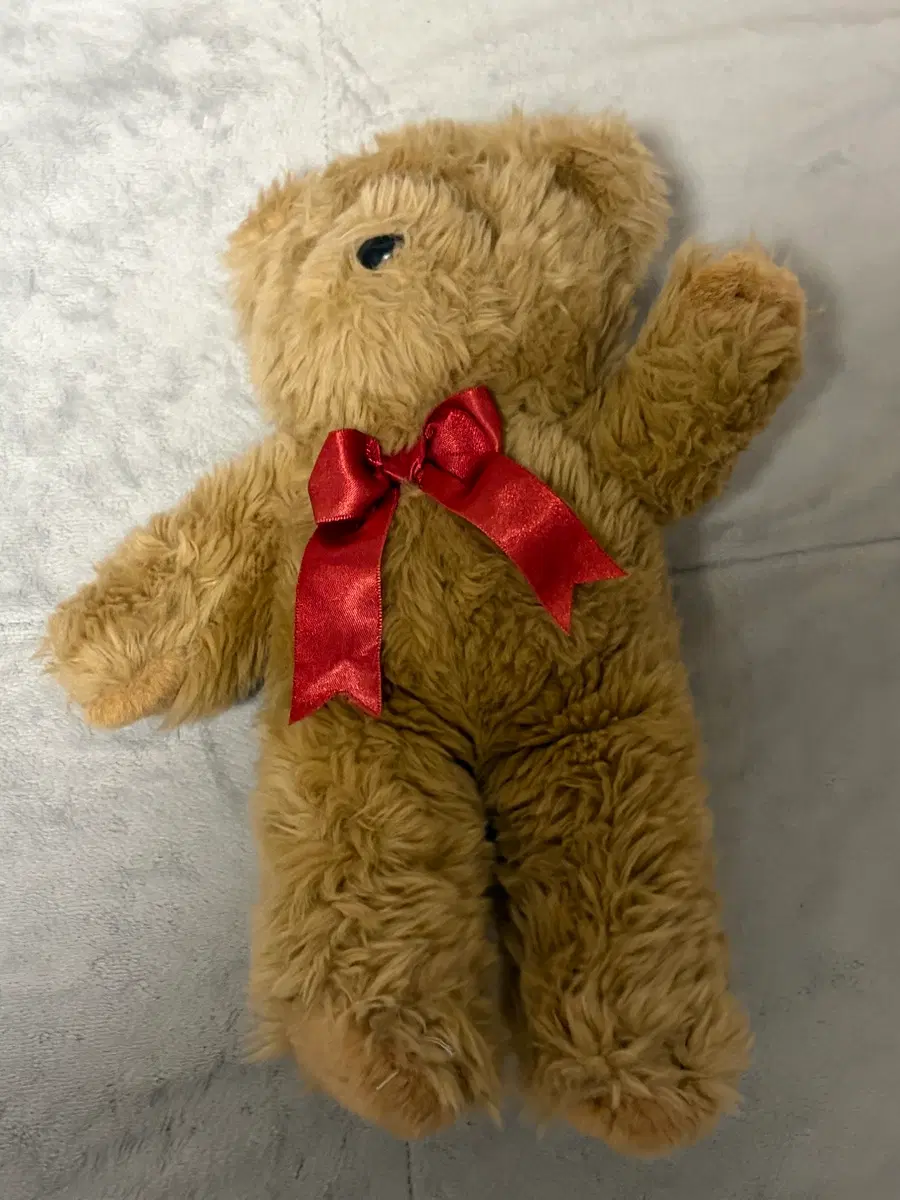 테디베어 곰인형 곰돌이 인형 빨간 리본 브라운 갈색 곰