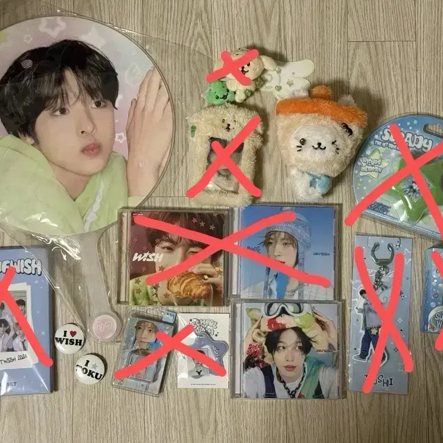 엔시티위시 굿즈 버블냥 유우시 날개키링 리쿠 송버드 일본반 스오위 우치와 댕트리버 미니돌 포카홀더
