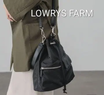 새상품급! 4990엔 LOWRYS FARM 복조리백 2way백 블랙