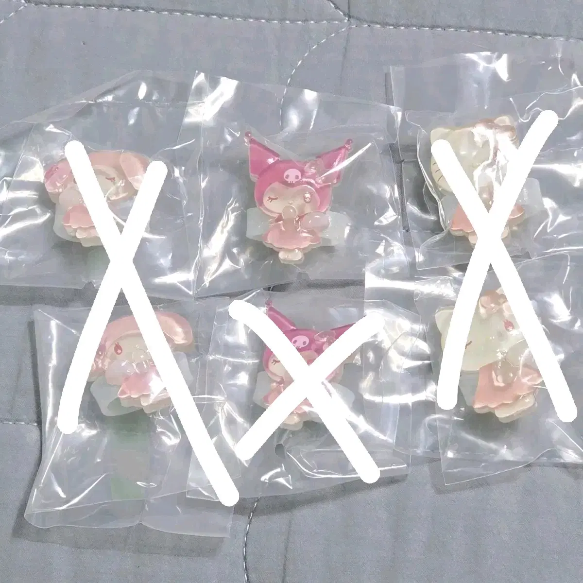 산리오 쥬얼리 데코밴드 가챠 마이멜로디 쿠로미 헬로키티