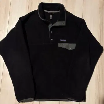 patagonia 신틸라 스냅 T 플리스 블랙