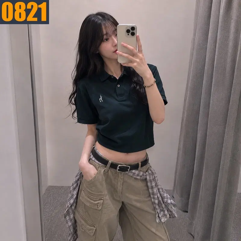 100 HAZZYS 헤지스 카라티셔츠 (크롭X)