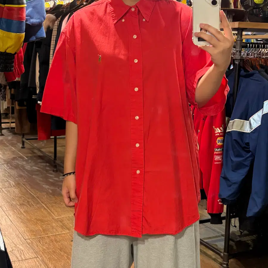 [HI] 폴로 랄프로렌 반팔셔츠 빨강