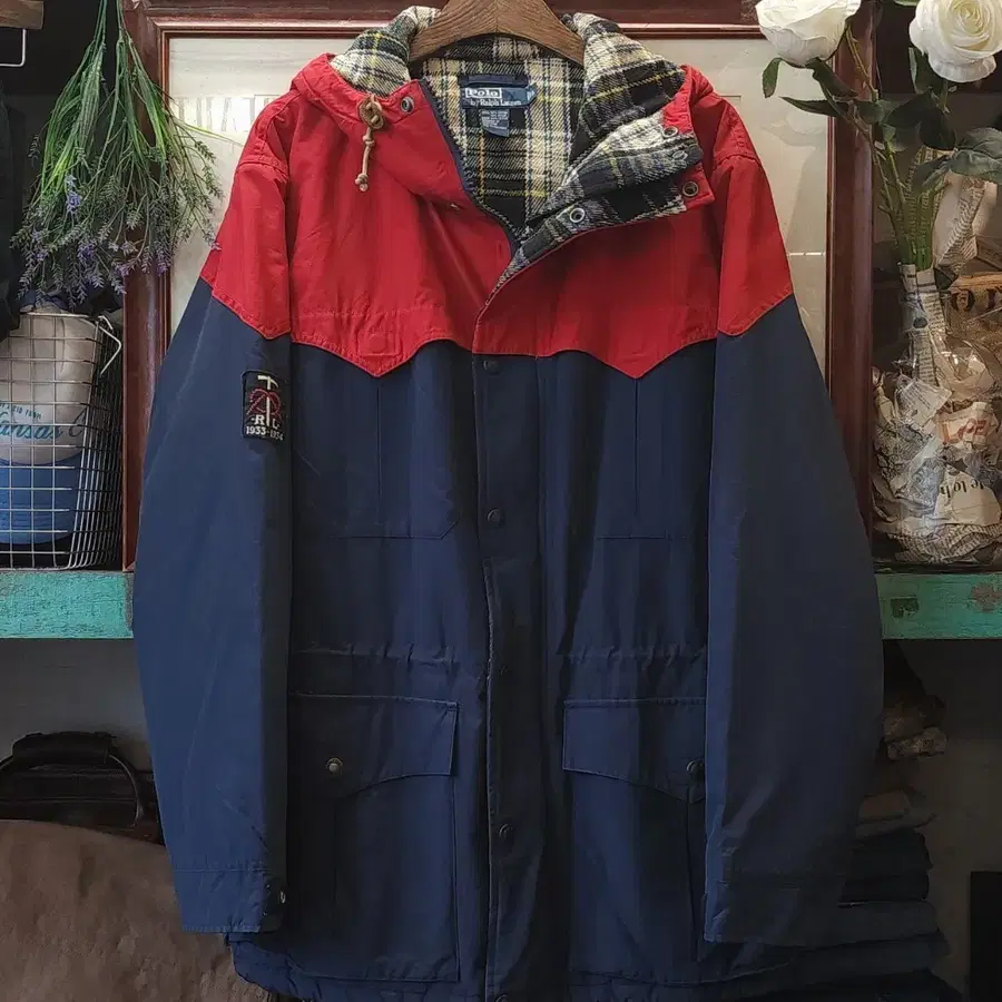 90s 폴로 헌팅자켓 랄프로렌 폴로 마운틴 파카 L