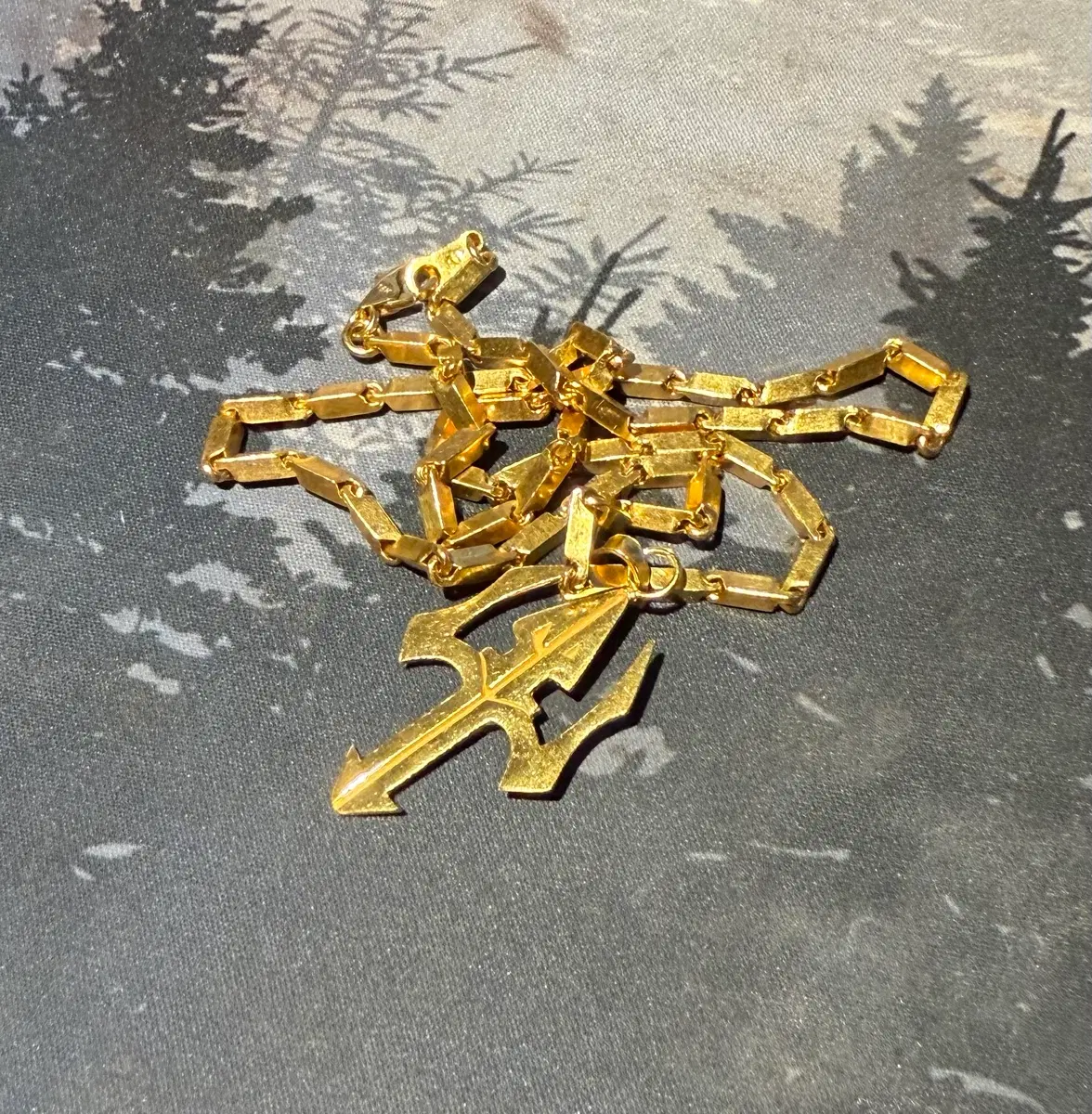 24k 10돈 대나무금목걸이 +2돈 펜던트