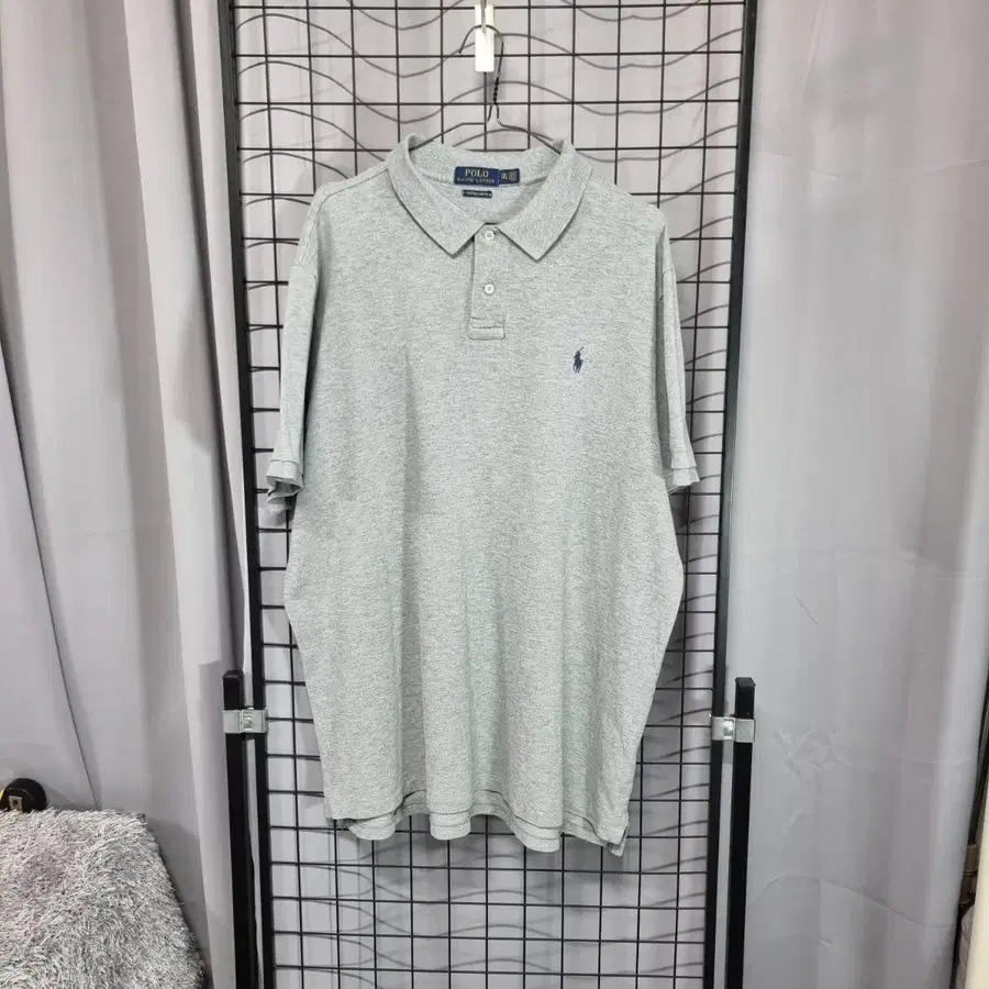 폴로 랄프로렌 카라 반팔 남성 커스텀 슬림핏 피케 반팔티 2XL