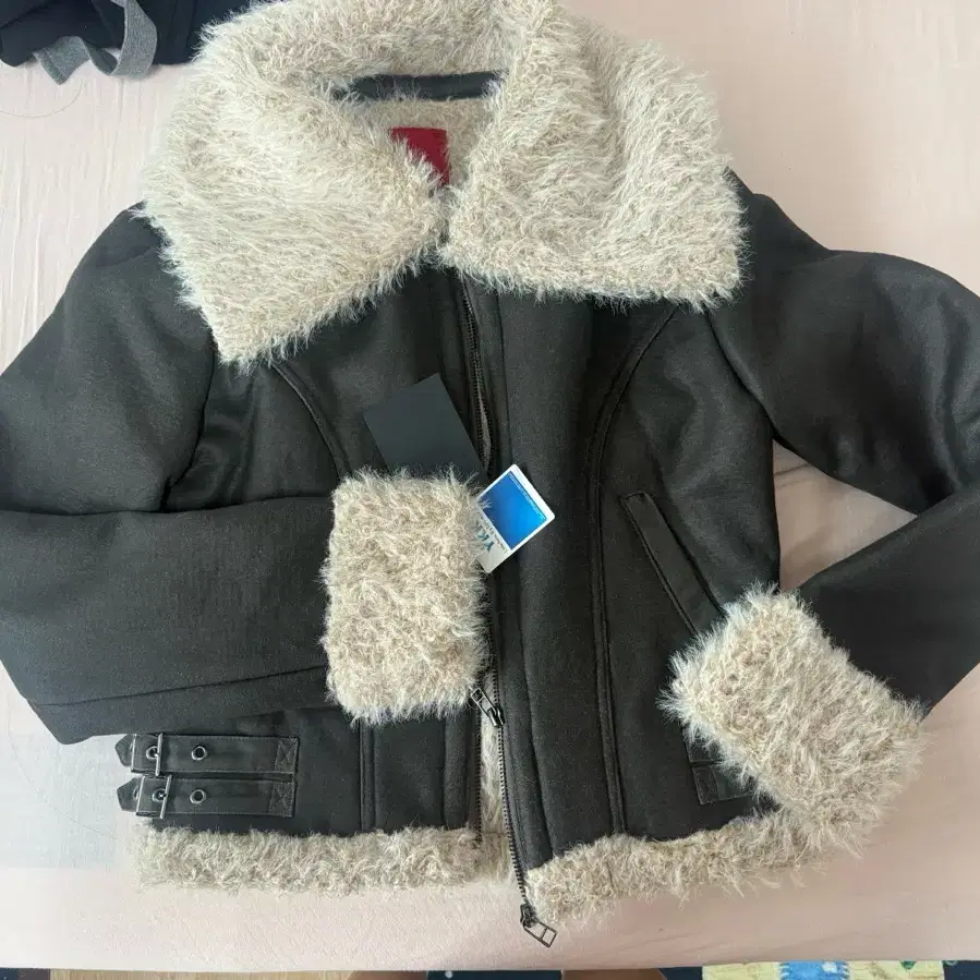 보헤미안서울 OVER COLLAR SHEARING JACKET, BROWN