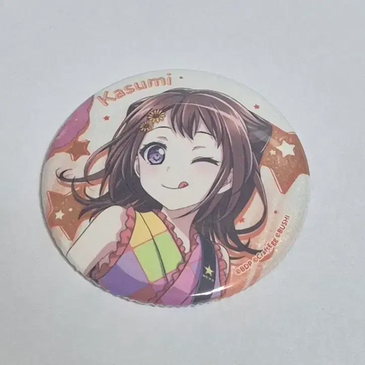 뱅드림 포피파 poppin' party 토야마 카스미 캔뱃지