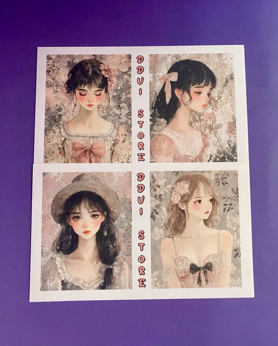 [인스] 러블리 감성 인물 스티커 (소녀)