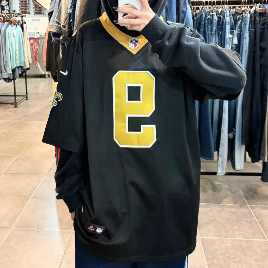 [NO.9] Nike NFL 뉴올리언스 세인츠 브리스 No.9 풋볼 져지 블랙