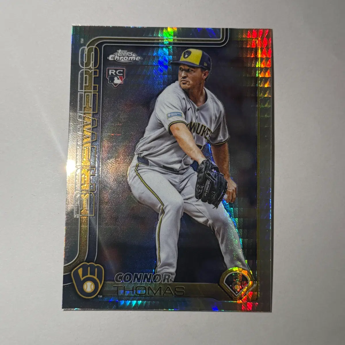[루키] 밀워키 브루어스 코너 토마스 루키 펄사 탑스크롬 MLB 야구 카드