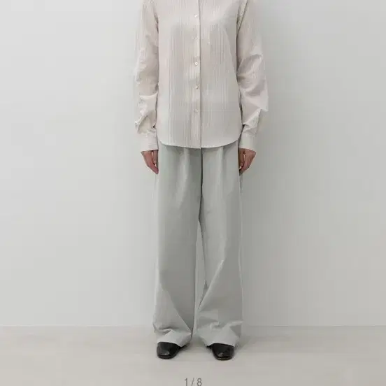 Lfm Wide Two-Tuck Pants / Sage s