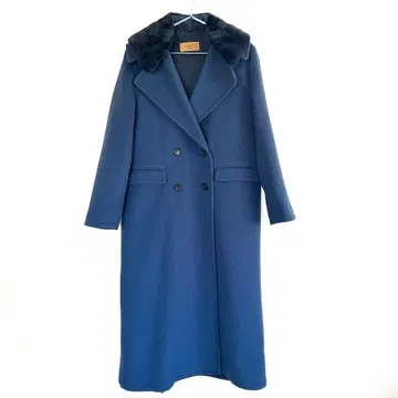 극미품! Ameri VINTAGE 아메리 롱 코트 블루 울