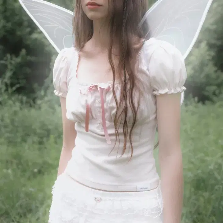 드라이로즈 DOROTHY SHIRRING TOP (PINK)