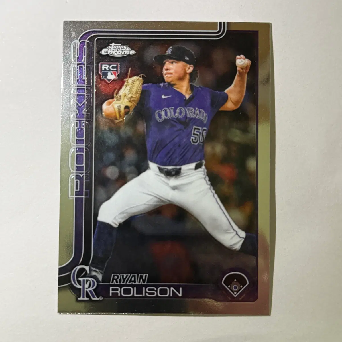 [루키] 콜로라도 라이언 롤리슨 루키 탑스크롬 MLB 야구 카드