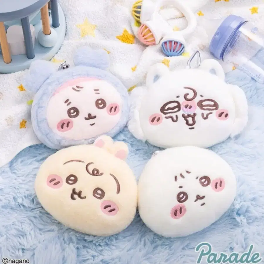 (예약) 치이카와 베이비 봉제인형 패스케이스 파우치 2탄 마스코트 키링 참