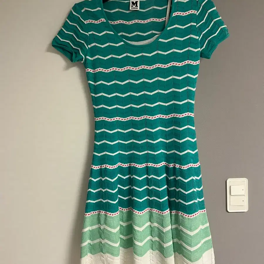 Missoni 미쏘니 패턴 니트 원피스 그린