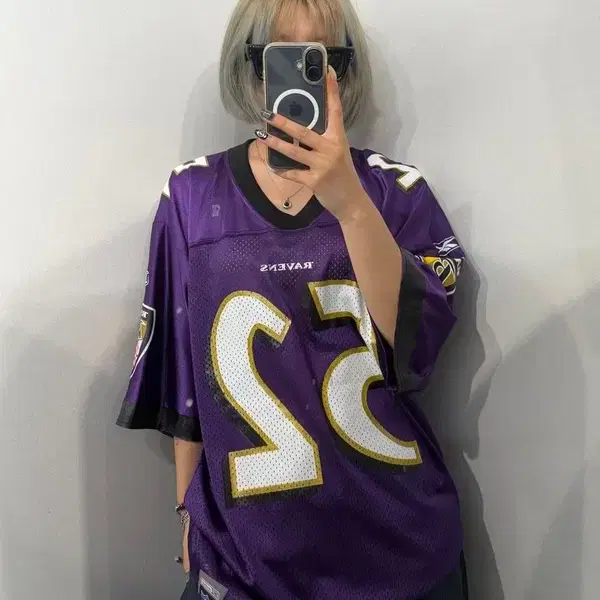 M 리복 NFL 레이 루이스 풋볼 져지 유니폼