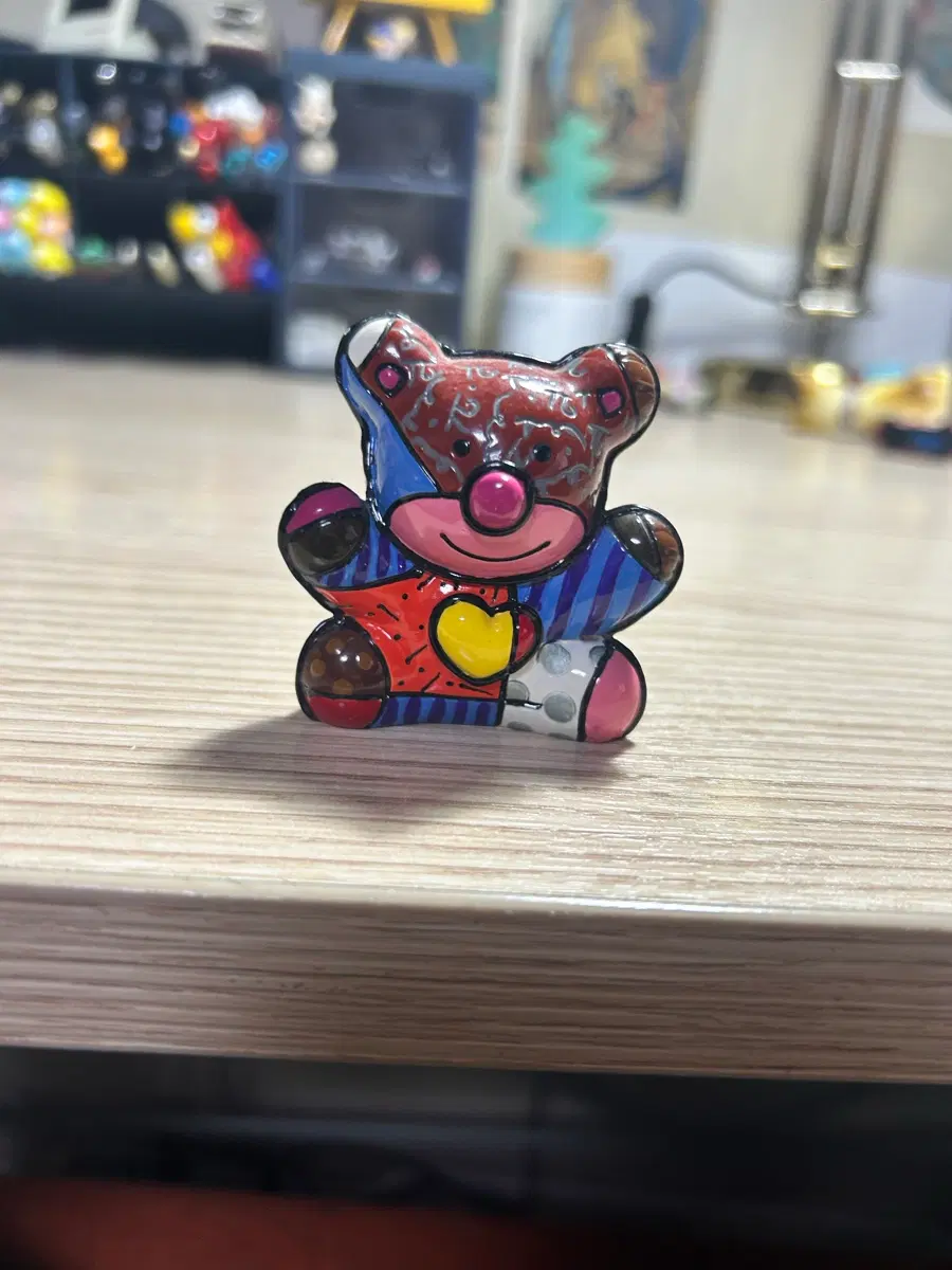 로메로 브리토 미니어처 러브 베어 인형 희귀 단종 수집용 미니