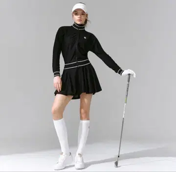 XEXYMIX 골프 메쉬 플레어 스커트 블랙 S 사이즈 미사용 새상품