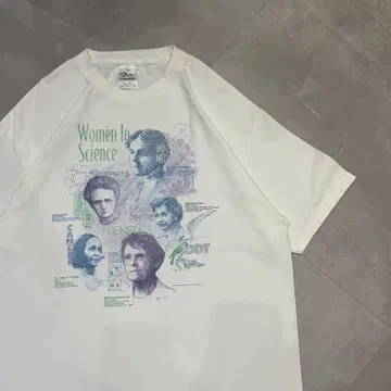 00s Cotton Expressions 과학계 여성 위인 위인 T셔츠