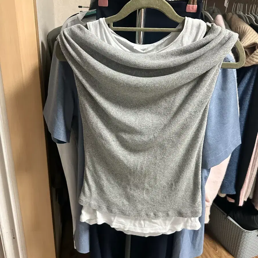 자라 레이어드 반팔 M
