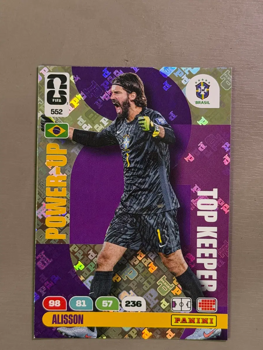 파니니 축구카드 알리송 TOP KEEPER