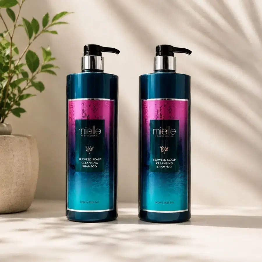 미엘 프로페셔널 씨위드 스칼프 클렌징 샴푸 1000ml 2개