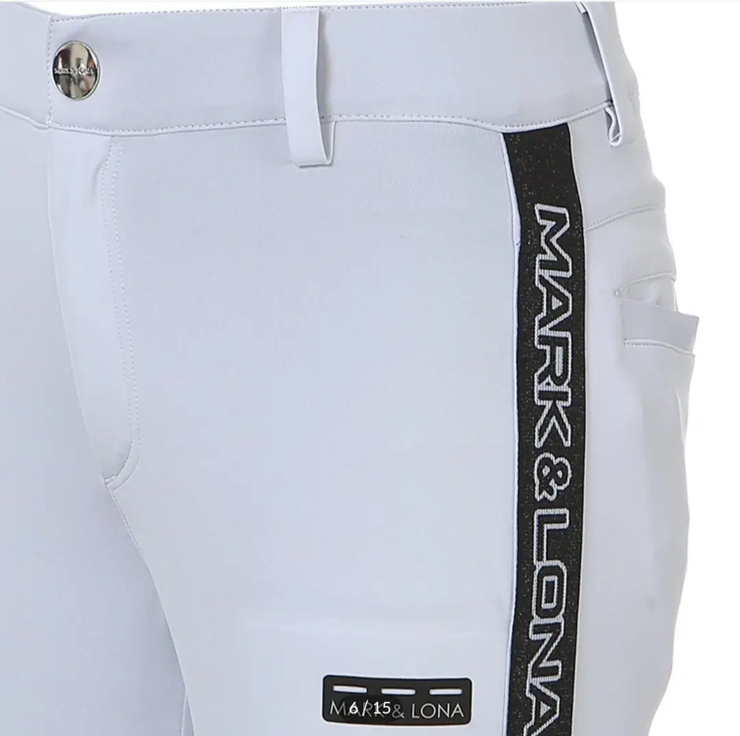 마크앤로나 화이트 골프 팬츠 MHIGH TENSION TAPING PANTS LM3ITO1F