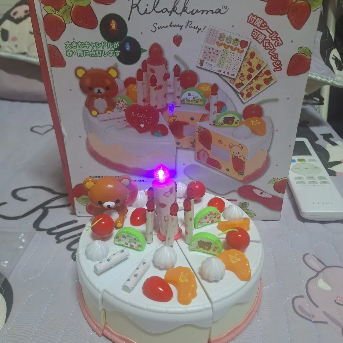 2018년 고전 리락쿠마 생일케익(작동o)