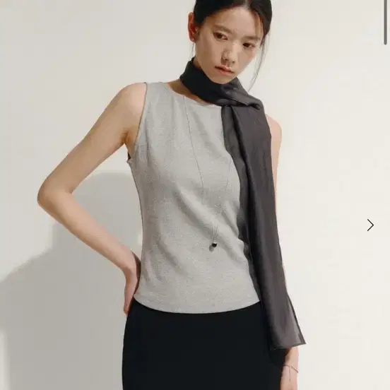 시에 sie 아벨 코튼 슬리브리스 그레이