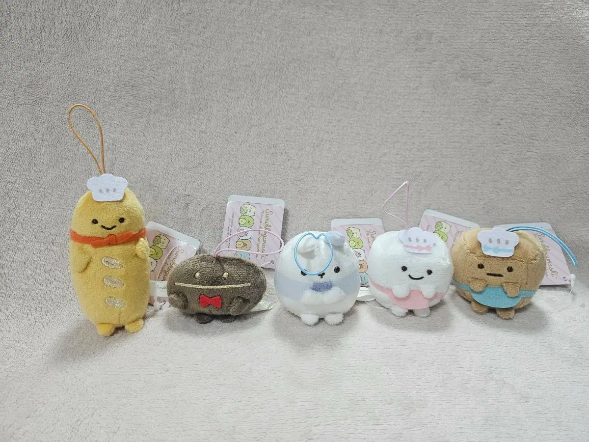 스밋코구라시 마스코트 인형 키링 빵점장 콩마스터 토끼마이스터 설탕점장 설탕부점장