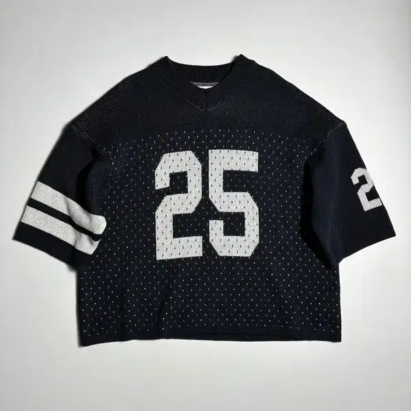 노앙 NOHANT 25SS 25 자카드 숏 슬리브 니트 R3194