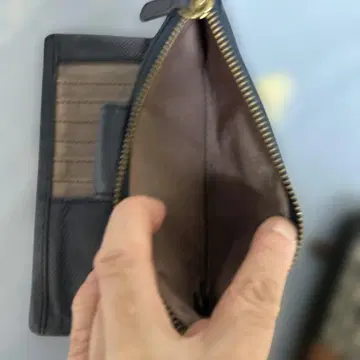 FOSSIL 장지갑 네이비