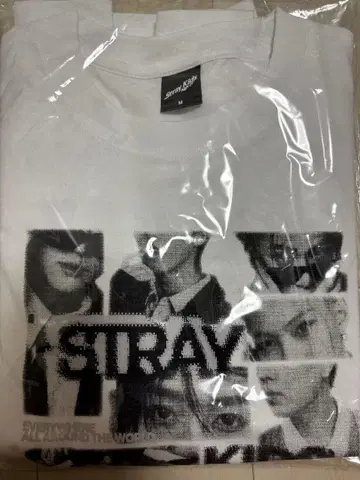 straykids 스키즈 포토T셔츠 화이트 M
