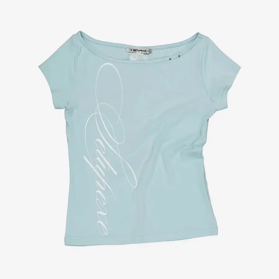 셋업이엑스이 레이스 크로스 티셔츠 민트 LACE CROSS T-SHIRT / MINT