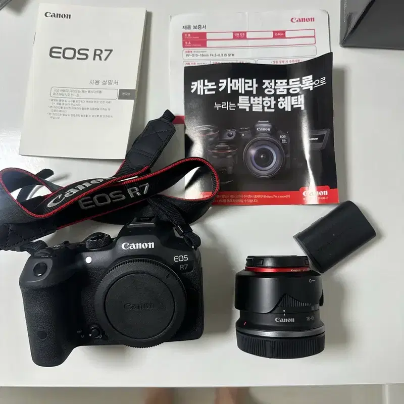 캐논 EOS R7 바디 + 1845렌즈