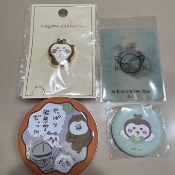 장수풍뎅이 세트 치이카와 나가노 캐릭터즈 메탈 브로치