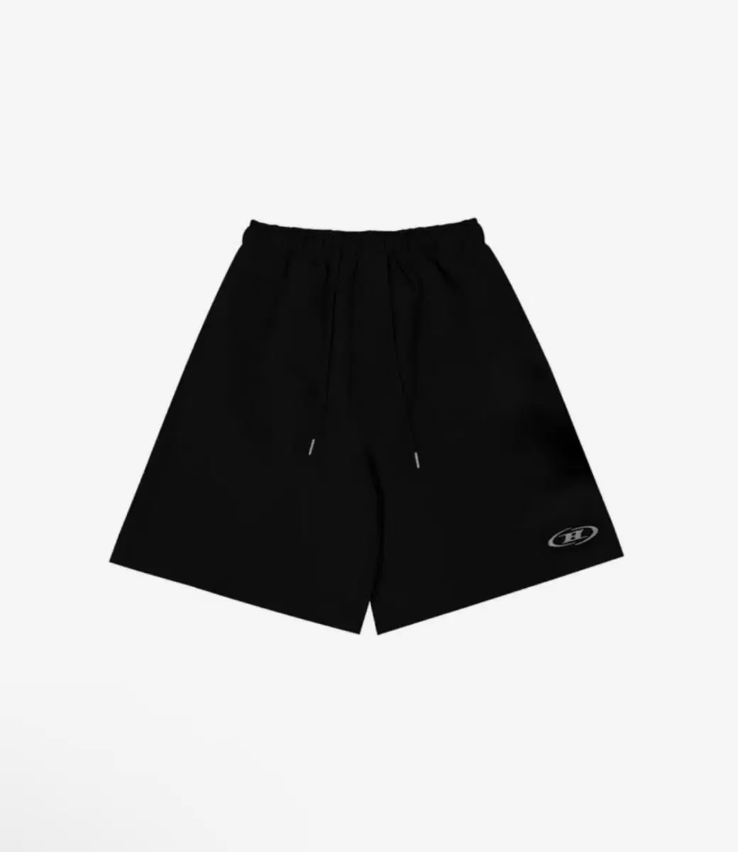 본투윈 B 로고 하프 롱 팬츠 바지 블랙 2