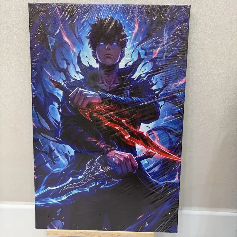 나혼자만레벨업 고화질 자체 원목 액자 30*45cm