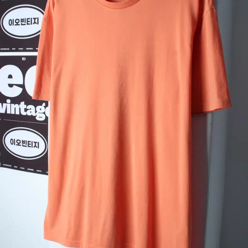 (L-XL) 더니트컴퍼니 반팔 티셔츠 오렌지 무지 기본-H37114