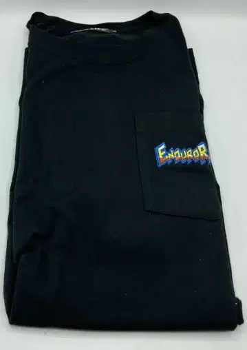 노츠 GEEK LIFE 티셔츠 엔듀로 레이서 실루엣 + 원 포인트 스티치 포켓 블랙 XL 사이즈 지우개 없음