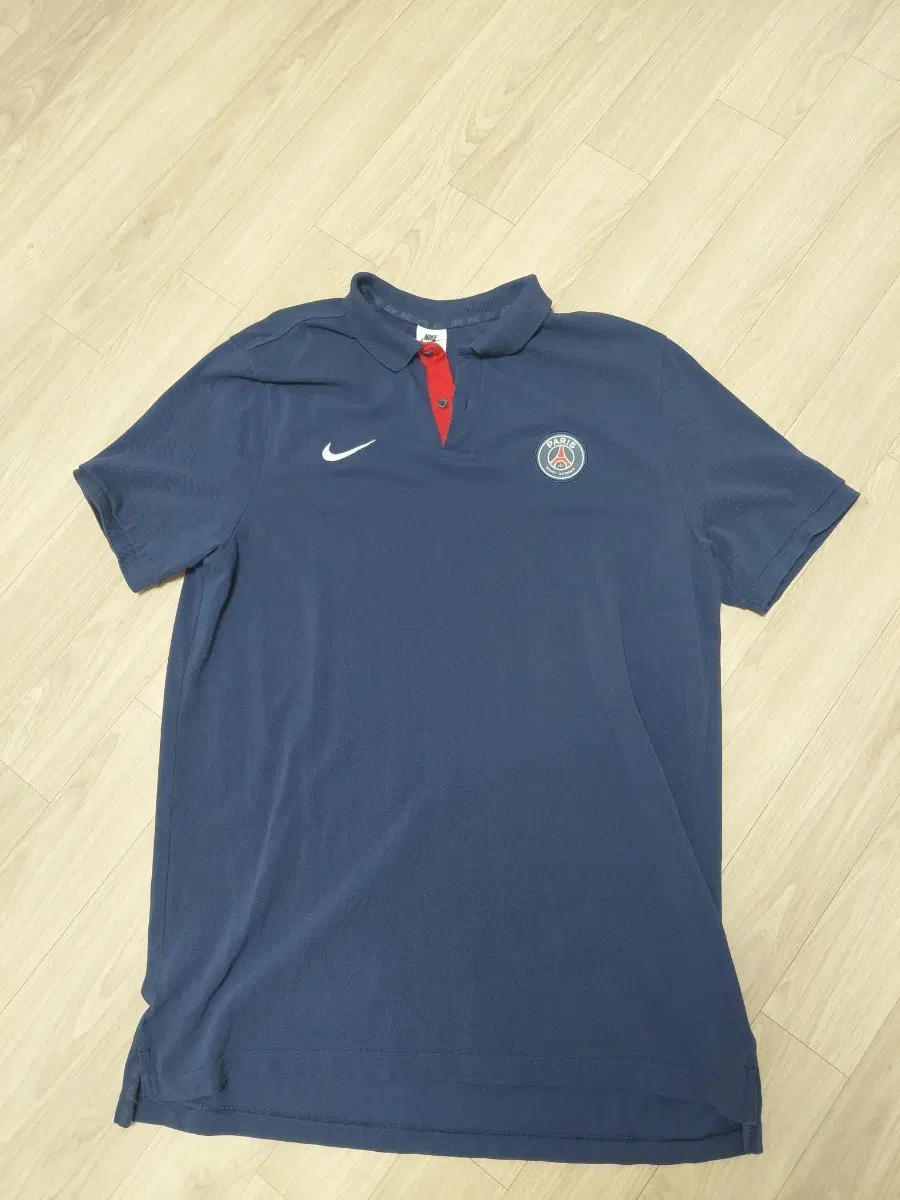나이키 정품 psg  파리 생제르망  카라 티셔츠 네이비 105