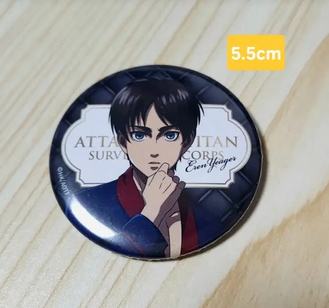 진격의 거인 에렌 예거 5.5cm 뱃지