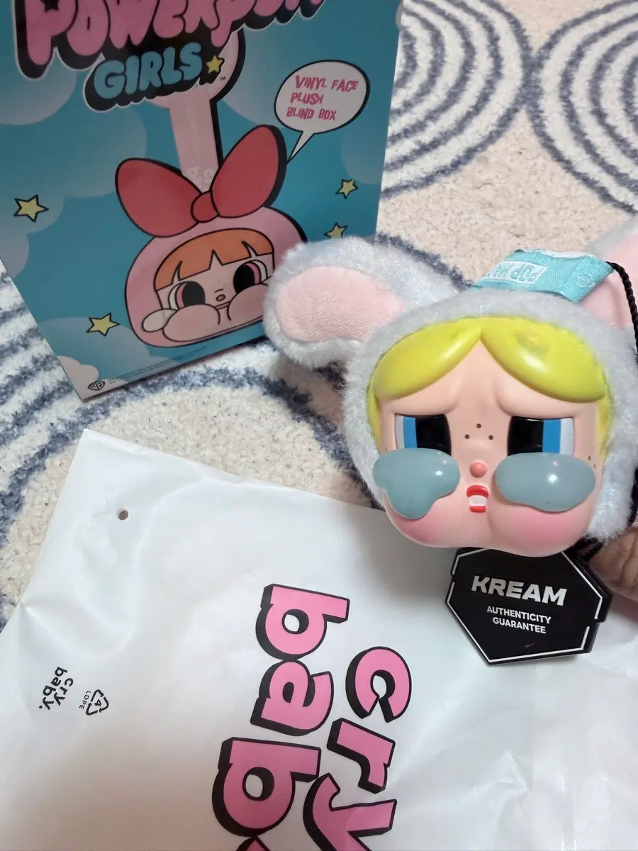 팝마트 크라이베이비 피워퍼프걸 토끼 버블