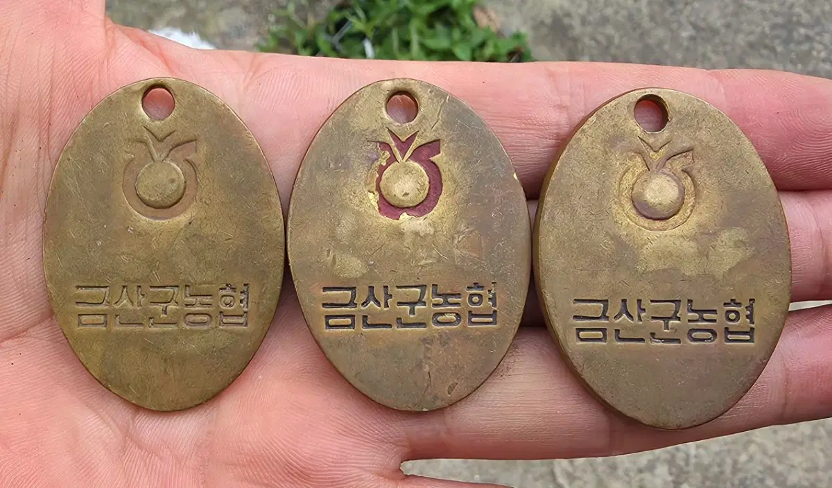 오래된 금산군농협 번호대기표 3개일괄