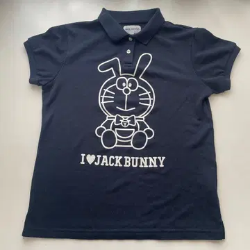 Jack Bunny!! 여성용 도라에몽 50주년 콜라보 피케 셔츠 L