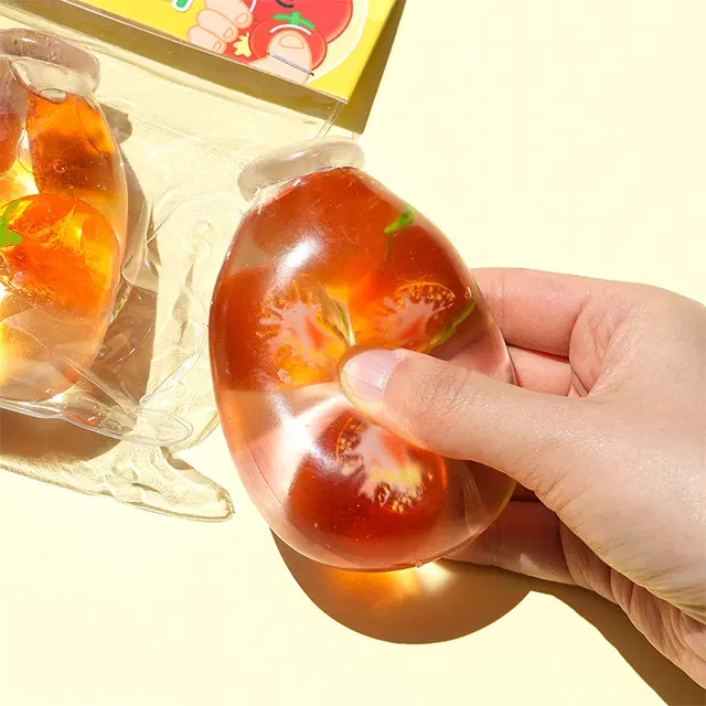 토마토 물병 슬랑이 말랑이 스퀴시 스트레스볼