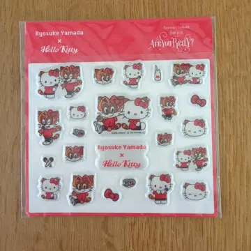야마다 료스케 x Hello Kitty 스티커 씰 미사용 새상품