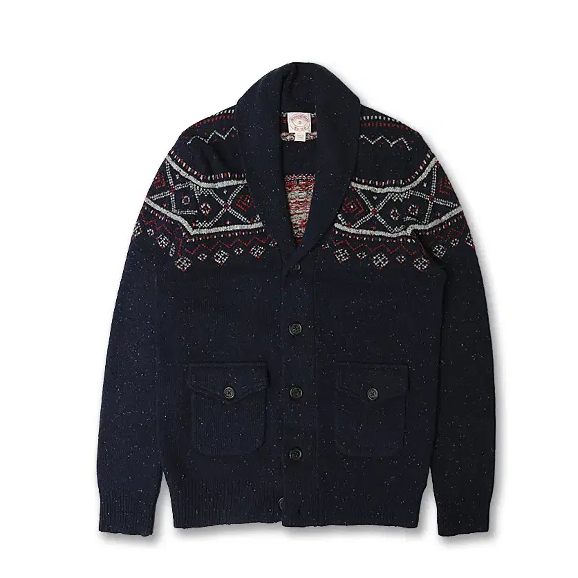 브룩스 브라더스 [Brooks Brothers] 노르딕 패턴 니트 숄카라 가디건